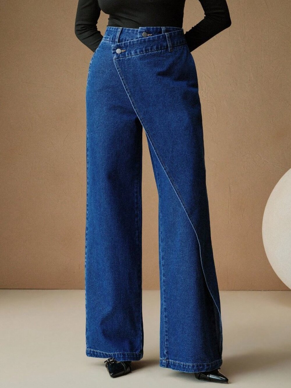 Blue Casual Women's Jeans - Picture 3 of 7